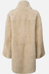 Rabens Saloner Ejsa shearling coat jacket dark brown natural combi